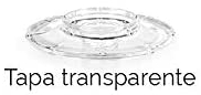 tapa transparente para hacer kefir